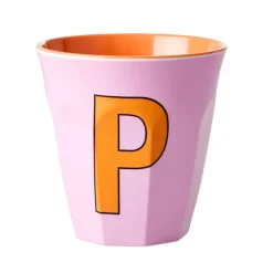 RICE Melamin Becher Buchstaben