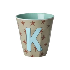 RICE Melamin Buchstabenbecher Stars