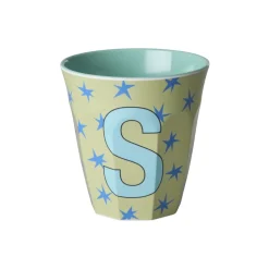 RICE Melamin Buchstabenbecher Stars