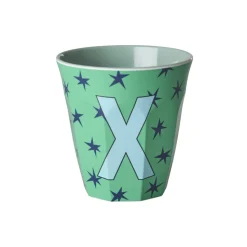 RICE Melamin Buchstabenbecher Stars